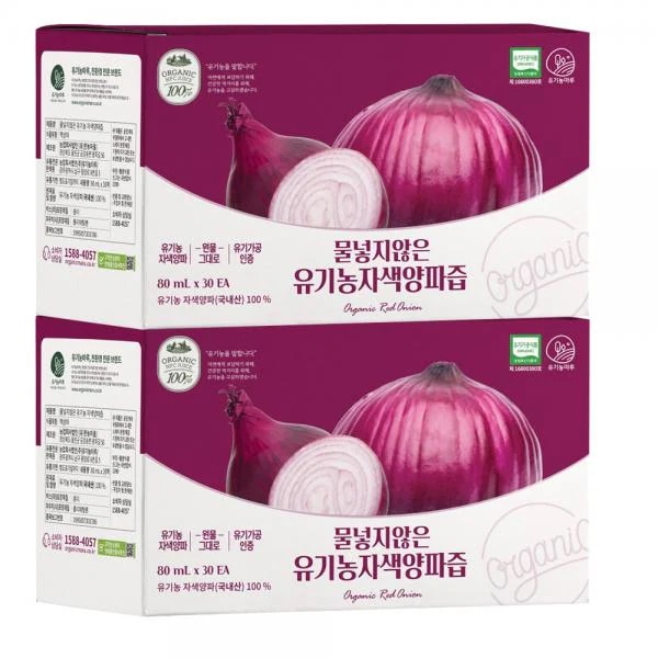 オーガニックマル 水を入れていない紫色 オーガニック紫玉ねぎ汁 30p 유기농마루 물넣지않은 자색 유기농 자색양파즙 30p