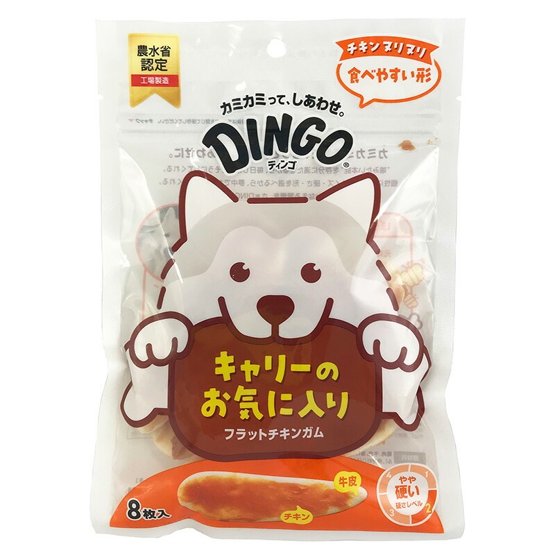 （まとめ買い）ディンゴ フラットチキンガム 8枚入 犬用おやつ [x12]