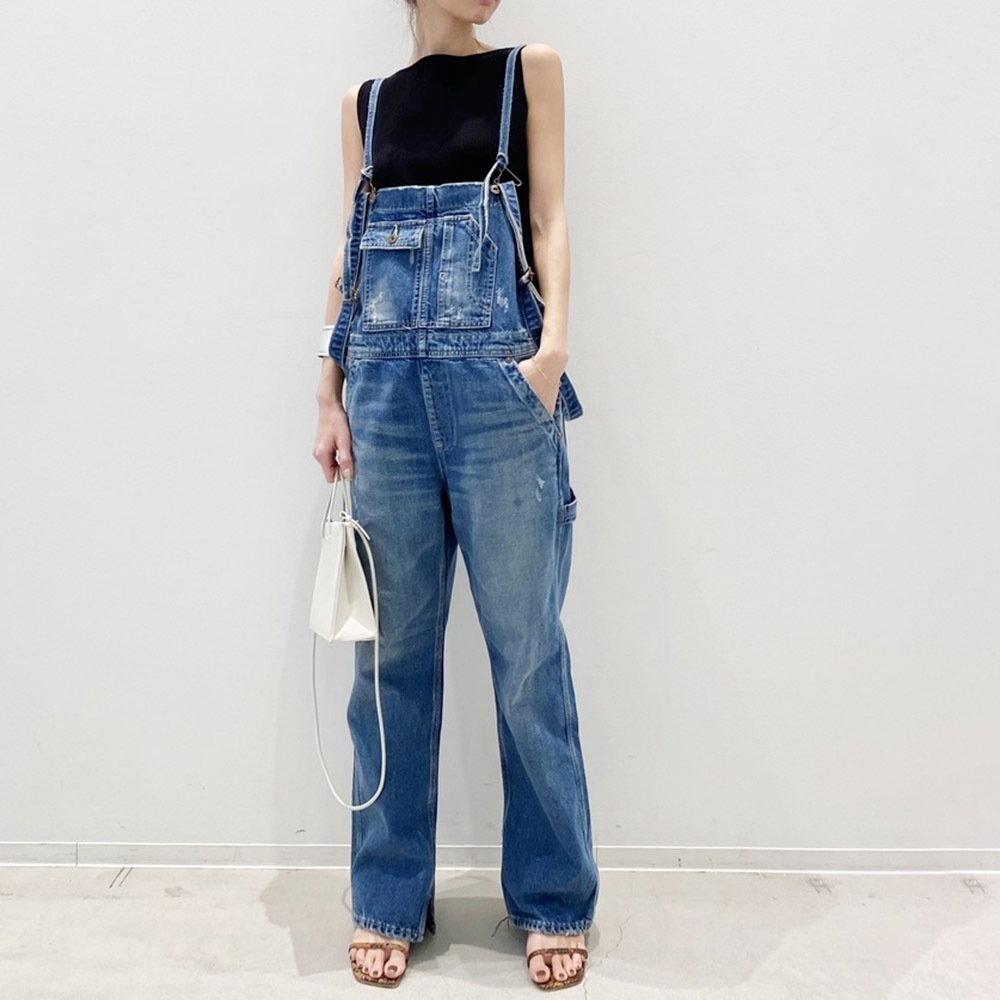 キャミワンピース個性デザインデニムゆったりゆったりストレートゆったり