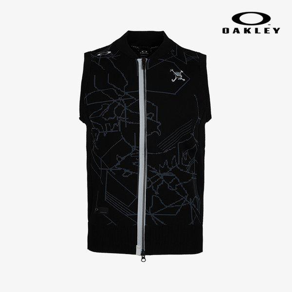 スカルゴルフウェア スウェット ジップアップ ゴルフベスト