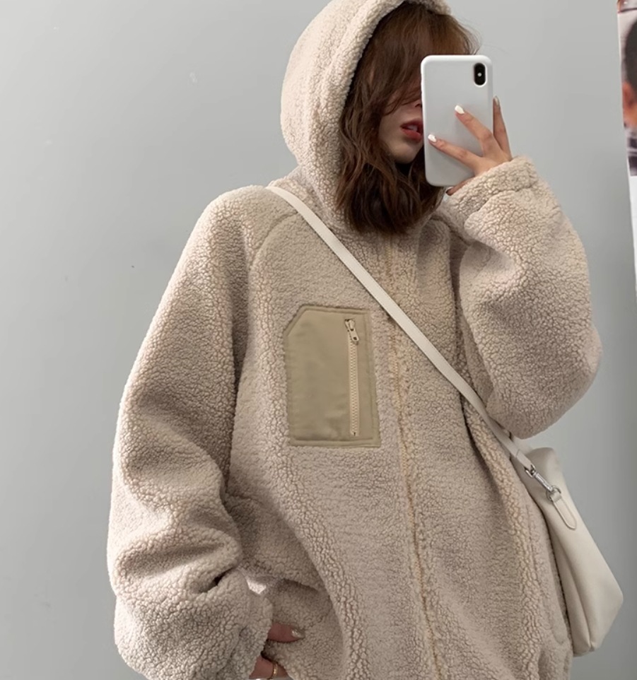 アウター デート モテアイテム ブルゾン もこもこ ふわふわ フード付きト コットン 大人可愛い きれいめ 上品 おしゃれ かっこいい 大人可愛い ラブリー キュート ガーリー クール モード系