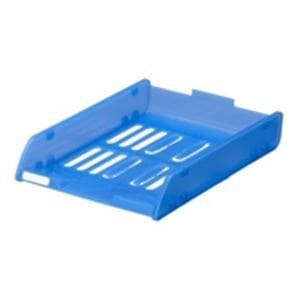 （業務用10セット）サンコープラスティック スタッキングトレー 92082 A4 ブルー