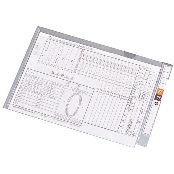 カルテフォルダー フラップ付シングル横型A4 100枚 リヒトラブ HK2003