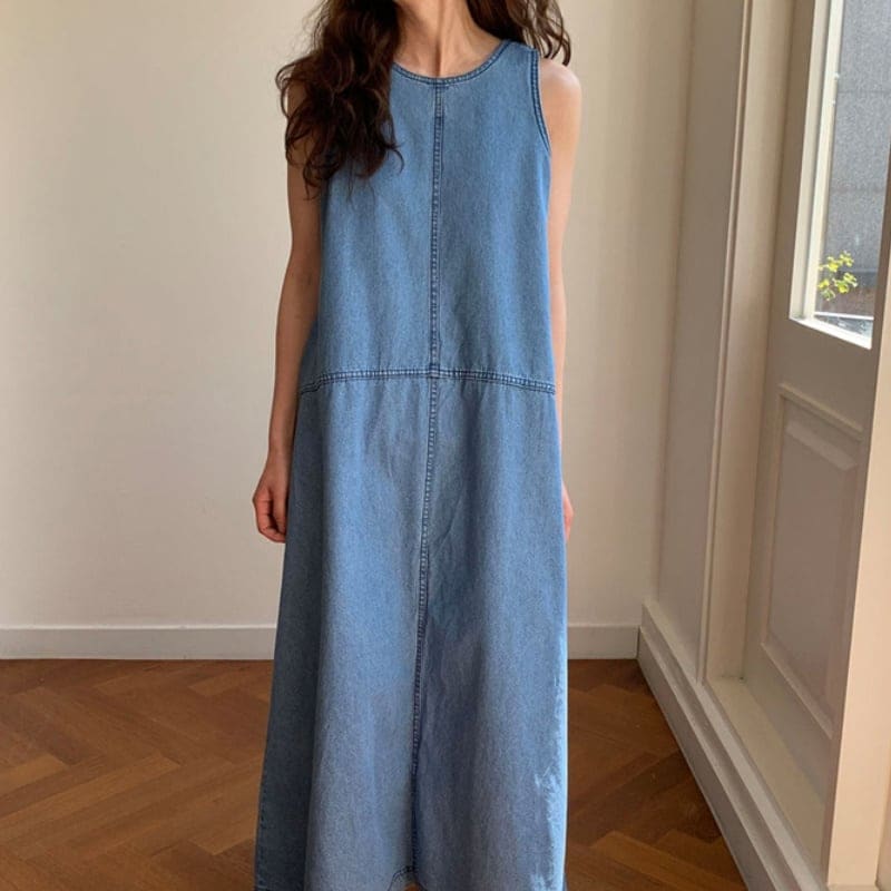 2color レディース ワンピース ロング丈 ブルー 白 ホワイト 大人可愛い きれいめ 大人 5,820円