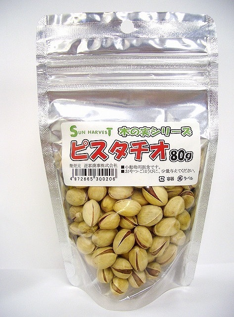 （まとめ買い）近喜商事 サンハーベスト ピスタチオ 80g ハムスター用フード [x20]
