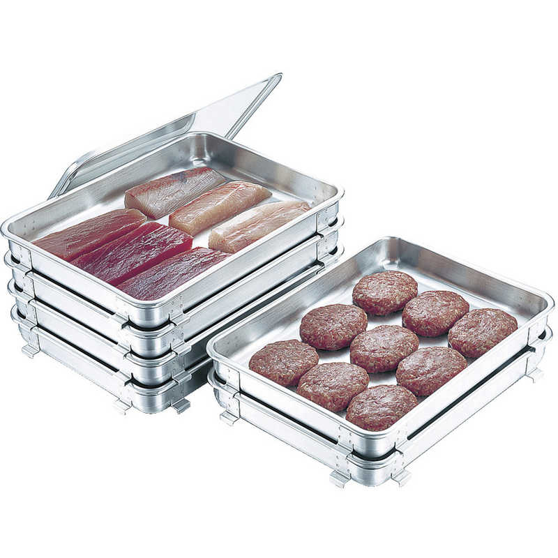 日本メタルワークス　抗菌生鮮バット 10枚取　K02700000970