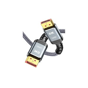 8K DisplayPort ケーブル 1.4 2m 240Hz対応 ディスプレイポート ケーブル DP 1.4 8K@60Hz 4K@144Hz 32.4Gbps HDR HDCP2.2 DP ケー