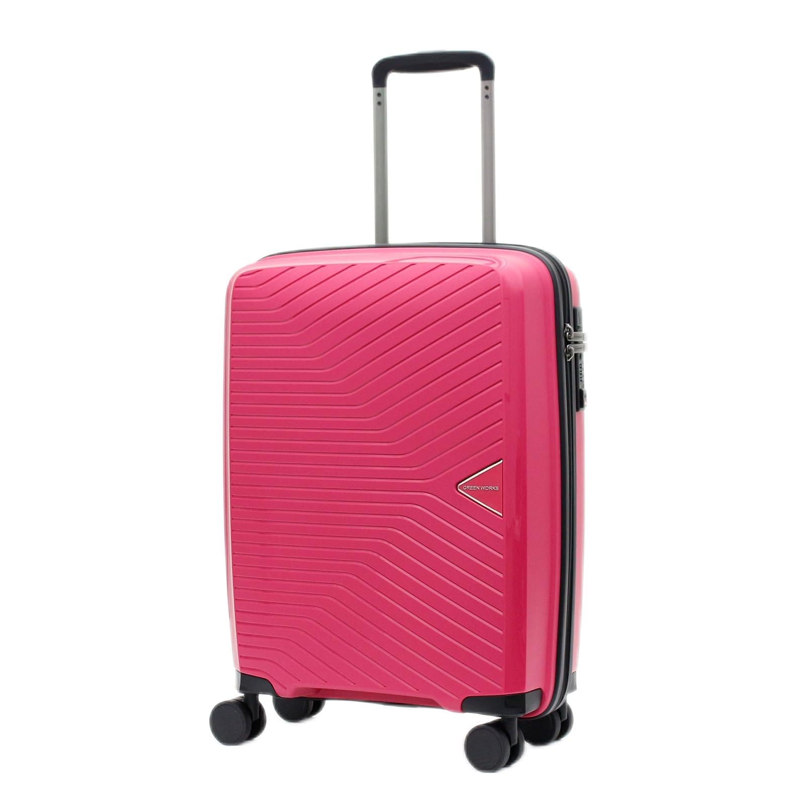 [シフレ] ハードジッパーケース 超軽量 驚きの軽さ 1年 証付き Green Works グリーンワークス ジッパー スーツケース 35L 2.1kg カメリアピンク 12,748円
