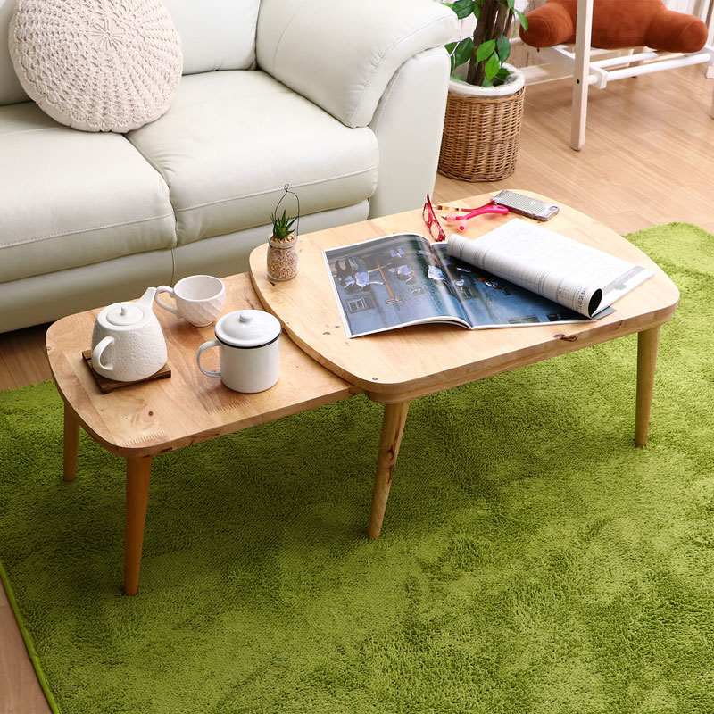 不二貿易 37019 伸長式センターテーブル(ナチュラル) 37019フジボウエキ