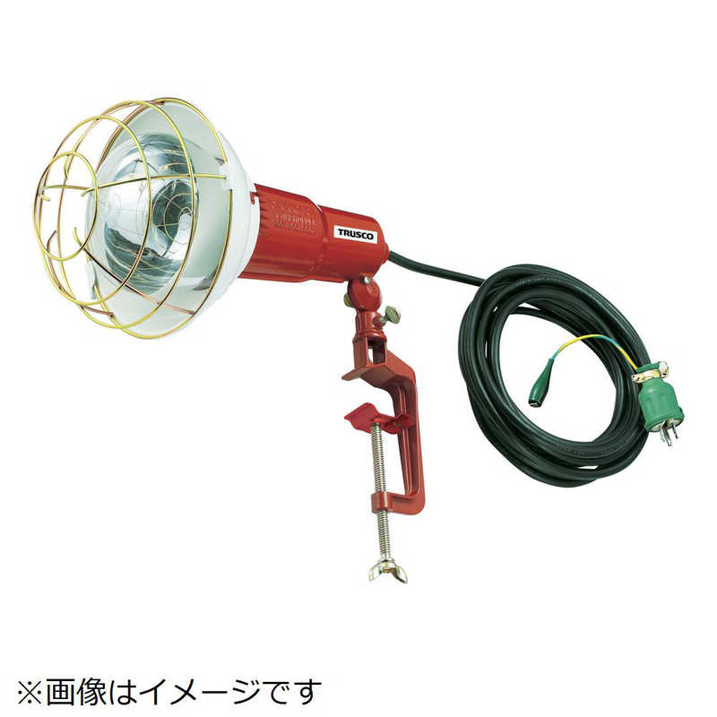 トラスコ中山　アース付投光器 ポッキンプラグ付コード10m 500W　RT510EP