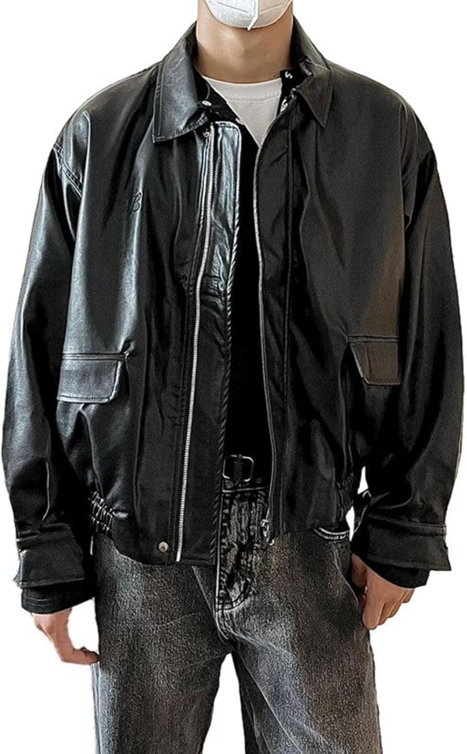 ライダースジャケット メンズ 春 秋 PUレザージャケット 防風防寒 カジュアル 革ジャン ジップアップ ブルゾン スタジャン 撥水 ストリート バイク ウインドブレーカー 薄手 大きいサイ