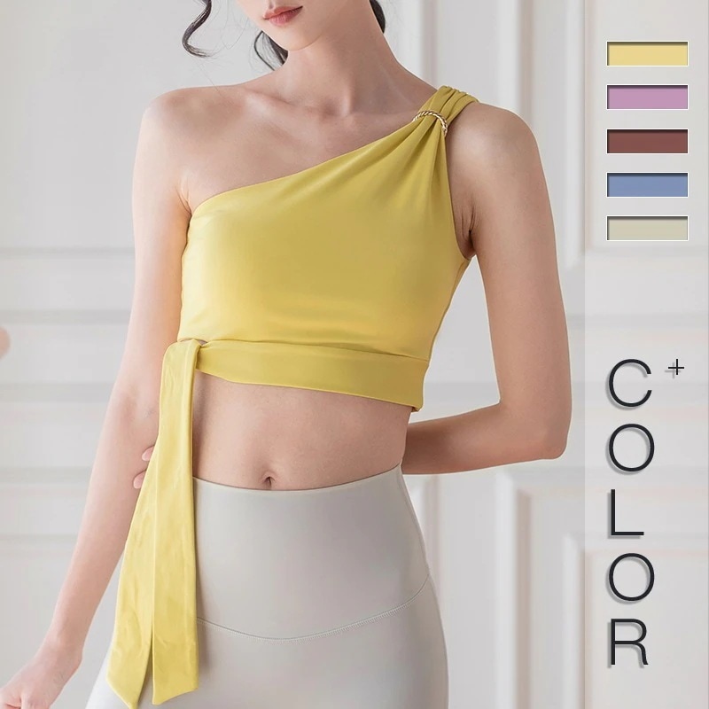 大好評！[スポーツブラ ]高弾性フィットネスヨガウェアスポーツブラベストショートトップヨガウェア281 5,222円