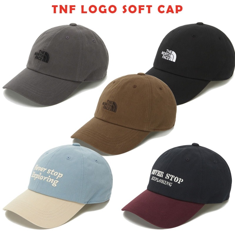 韓国正規品保証 関税負担なし NE3CQ51A TNF LOGO SOFT CAPデイリー 基本 着装 男子 女子 人気 韓国 ファッション 男女共用 アウトドア
