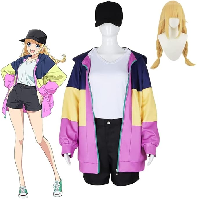 パリピ孔明 パリピこうめい コスプレ衣装 ウィッグ付き