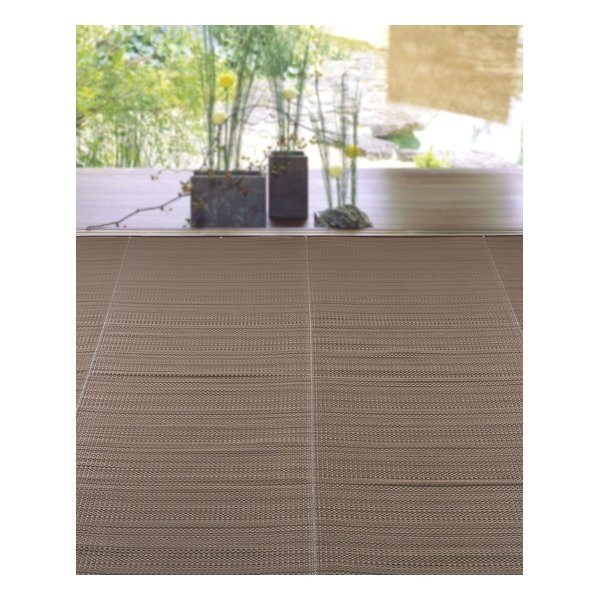 洗えるい草風カーペット ライアン 江戸間4.5帖 約261×261cm ブラウン 18912645 5,255円