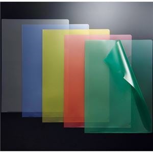 （まとめ） G-Aim クリヤーホルダー（クリアホルダー） ハイクリスタル A4 グリーン YG-110-04 1パック（10枚） 10セット