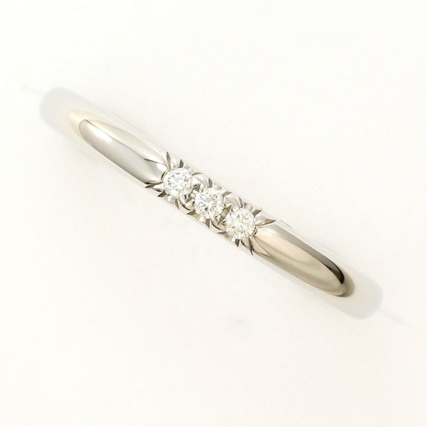 ティファニー ウェディングバンド PT950 リング 4.5号 ダイヤ 中古