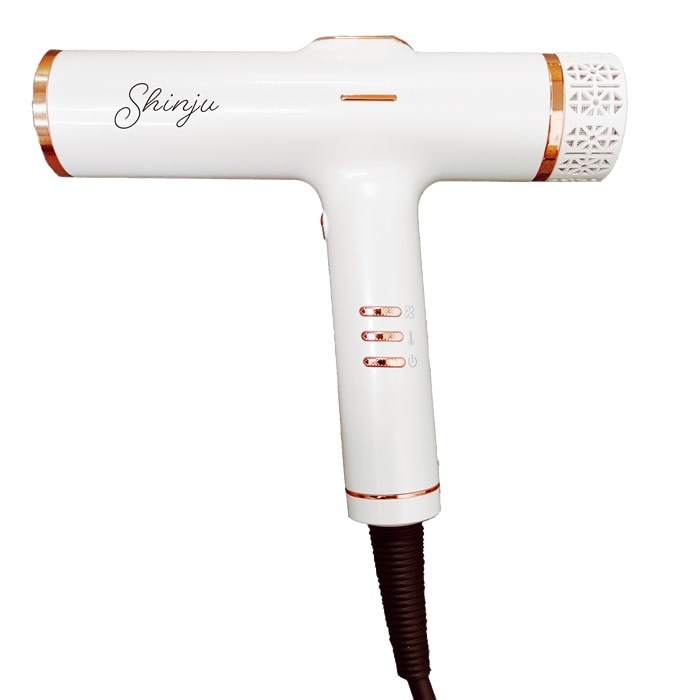 マイナスイオン ヘアドライヤー Shinjuドライヤー 白蝶 KR-F03WH ホワイト