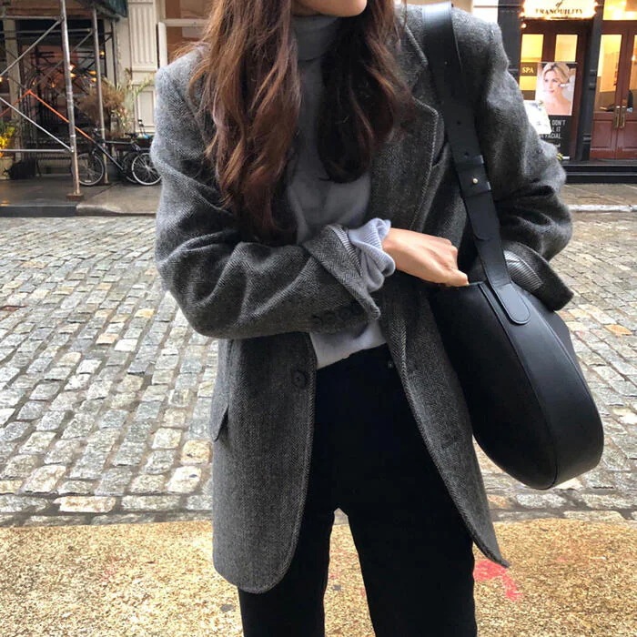 ウール混 入学式 ママスーツ レディース テーラード 厚手 ジャケット 大きいサイズ おしゃれ 卒業式 母 卒園式 入園式 セレモニー 七五三 お宮参り 母親 ママ フォーマル かっこいい グレー 春