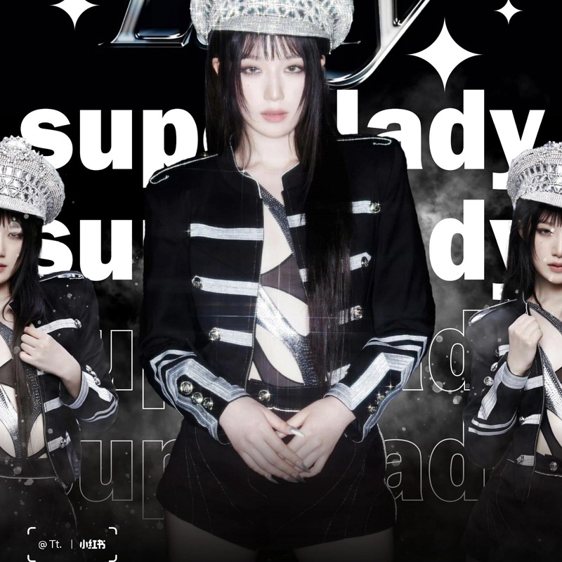 ギドル パフォーマンス衣装 スーパーレディ ジャズダンス衣装 ブラックスーツ ステージ衣装