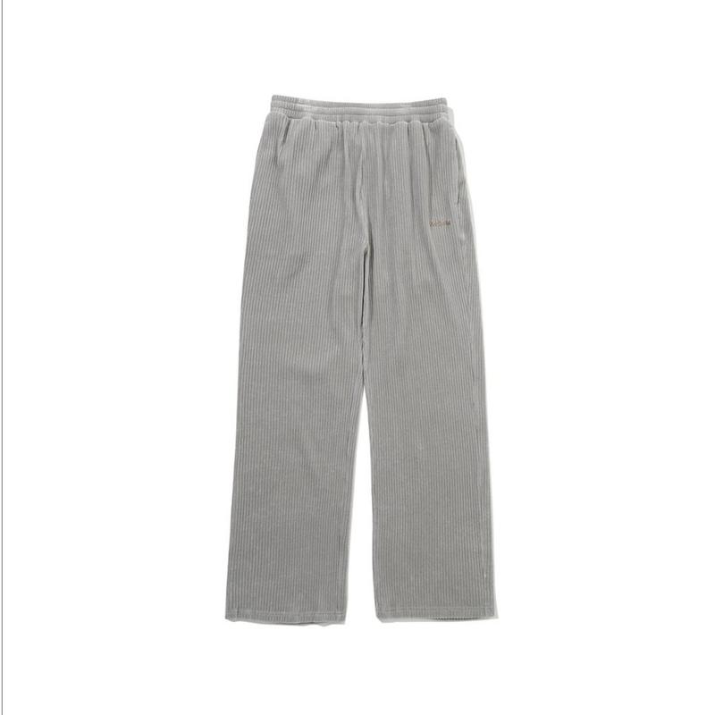 アパレル シーネ ベルベット コーデュロイ ストレート パンツ MELANGE GREY K5423LFPJ2MGR