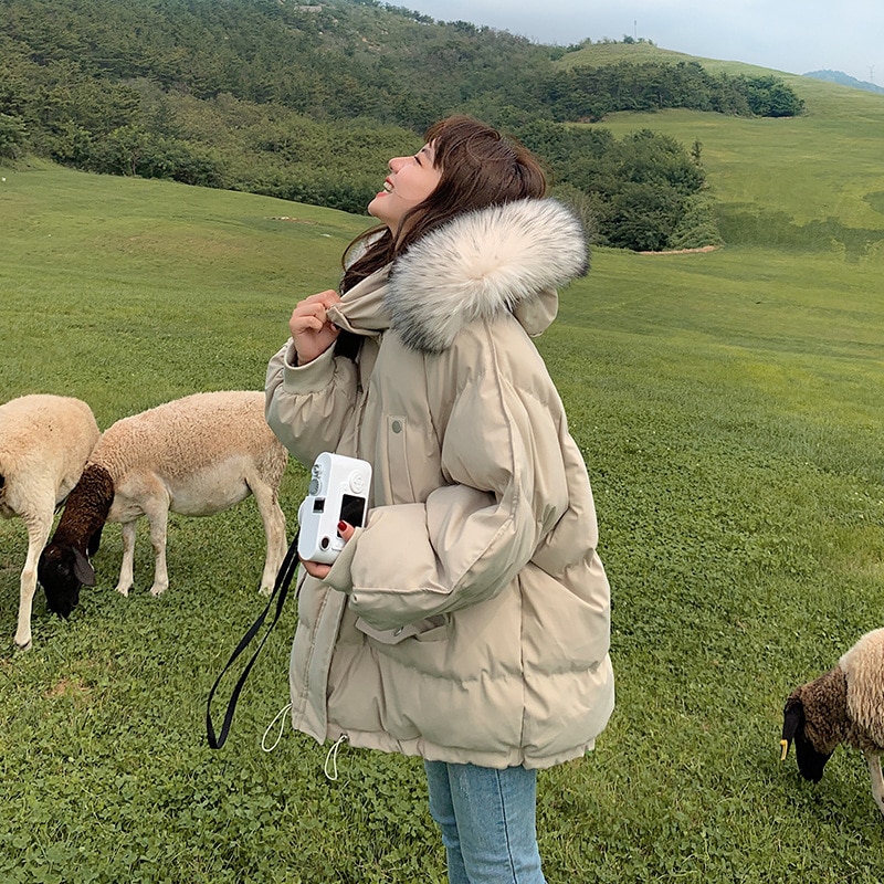 新品 大人気 ダウンジャケット レディース ダウンコート フード付き ファー付き アウター 羽織り 暖か 厚手 防寒 通勤 冬服 おしゃれ お出かけ 韓国風 5,202円