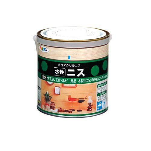 （まとめ買い）水性ニス ダークオーク 0.7L [x3缶セット]