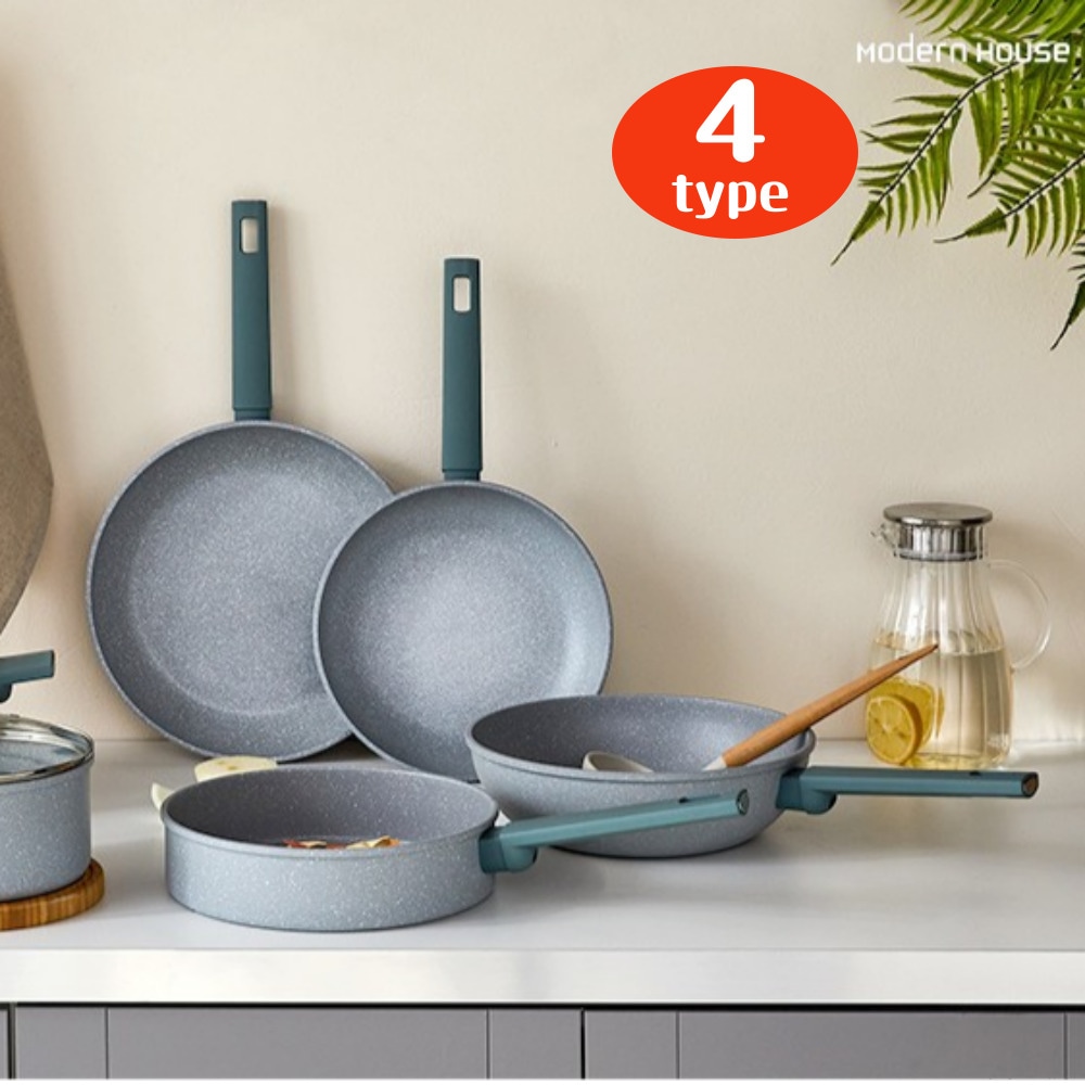 [MODERN HOOUSE]レインフォレストフライパン4size / マーベルコート付かず洗いやすいオール熱源フライパン