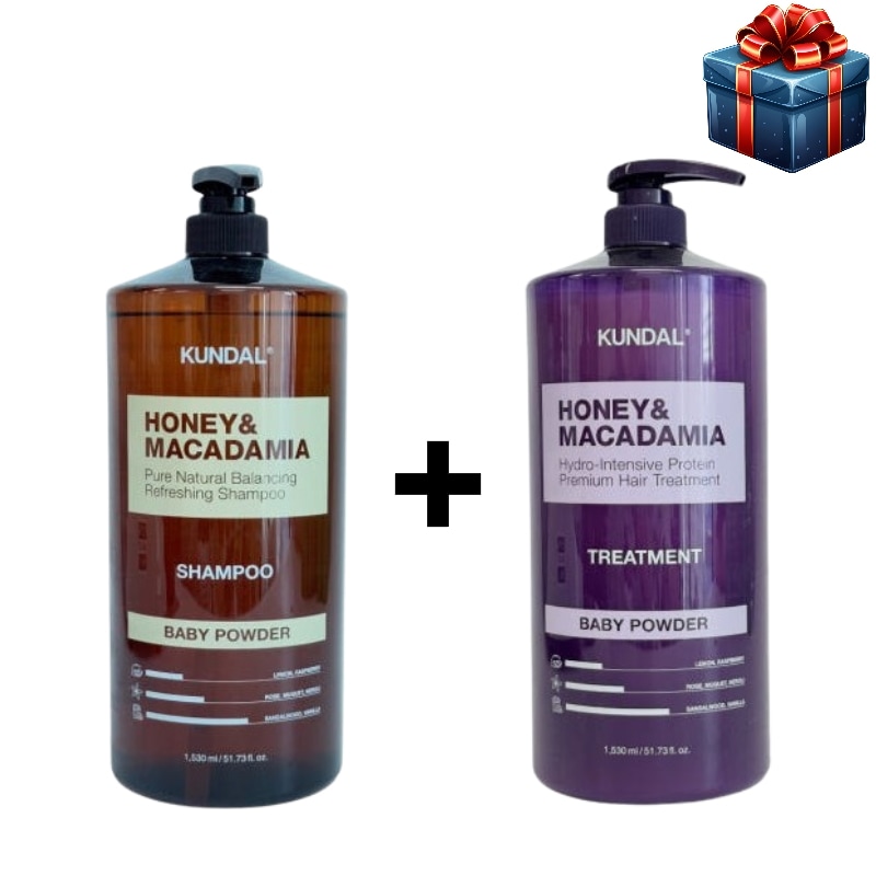 [BEST1+1]ハニー&マカダミア ネイチャーシャンプー 1530ml+トリートメント1530ml 韓国の人気シャンプー薄毛ケア栄養頭皮ケア低刺激 毛根の健康保湿頭皮鎮静タンパク質水分ツヤ保
