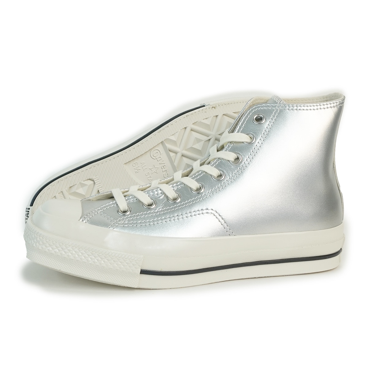 スニーカー メンズ レディース ハイカット オールスター スクエアトウ SV HI シルバー ALL STAR SQUARETOE SV HI