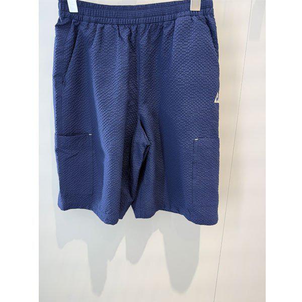 ユニ シアサッカー バミューダ ショートパンツ QR223LHP63 NVY