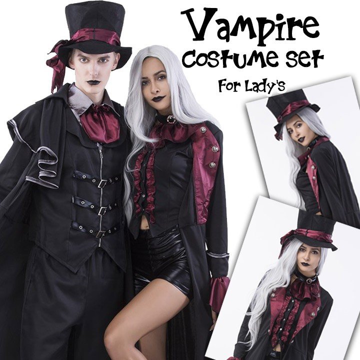 格安販売中ハロウィン バンパイアに吸血鬼 ドラキュラ レディース コスプレ コスチューム 衣装 仮装 バレンタイン プレゼント