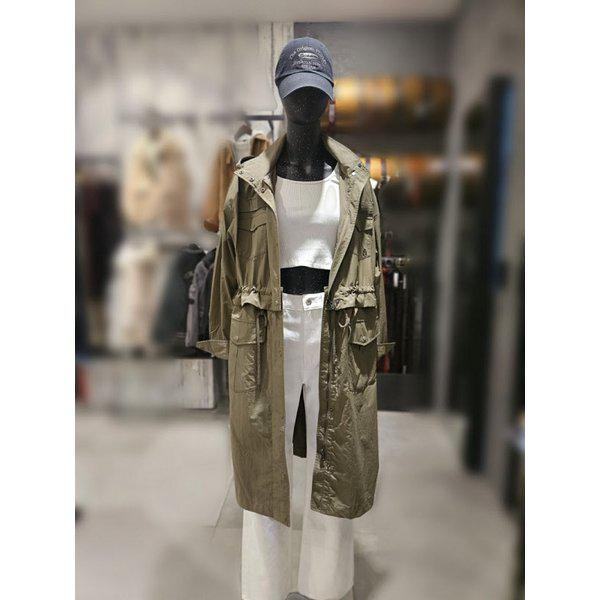 【女性】取り外し可能なロング丈ミリタリージャケット（B241JP510P）（P003372188）