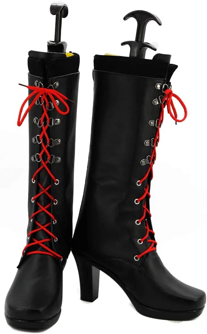 コスプレ靴 江ノ島盾子 ダンガンロンパ 希望の学園と絶望の高校生 下駄 シューズ 長靴 コスプレ クリスマス ハロウィン