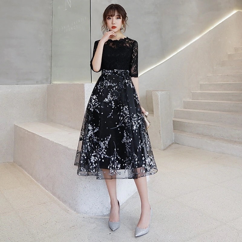 【縁夢】 イブニングドレス ワンピース パーティードレス キャバ 着痩せ 大人 成人式 同窓会 披露宴 卒業式 結婚式 演奏会 ウェディング 二次会 発表会 110 メガ割 7,590円