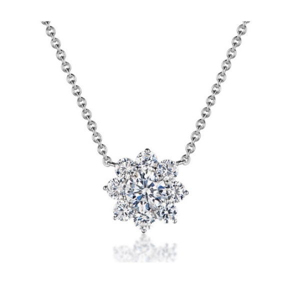 [BISOUREVE] 韓国限定 韓国人気 彼女 ギフト ウェディング ファッション トレンド 高級 ジュエリー Moissanite ラップダイヤ CORDELIA ネックレス