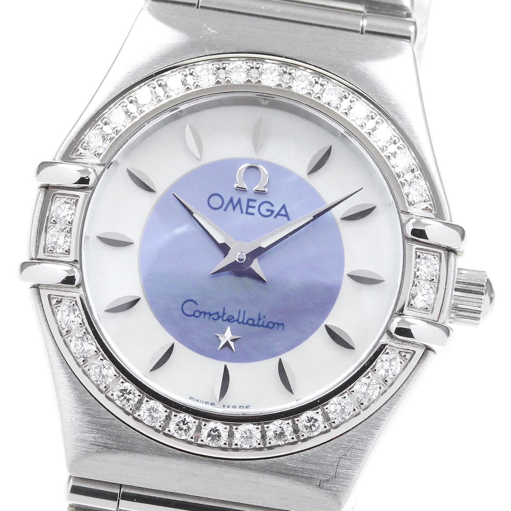 オメガ OMEGA 1466.84 コンステレーション ミニ ダイヤベゼル クォーツ レディース _841795【中古】
