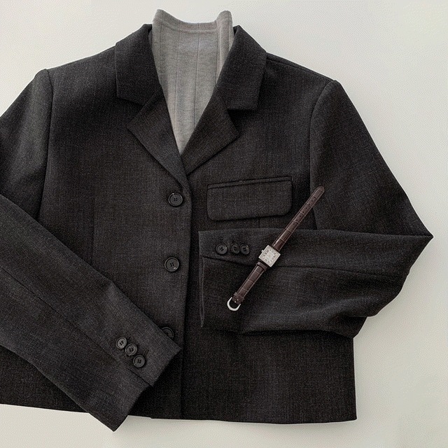 [ハイクオリティ] ファースト クロップ シングル ジャケット - jk
