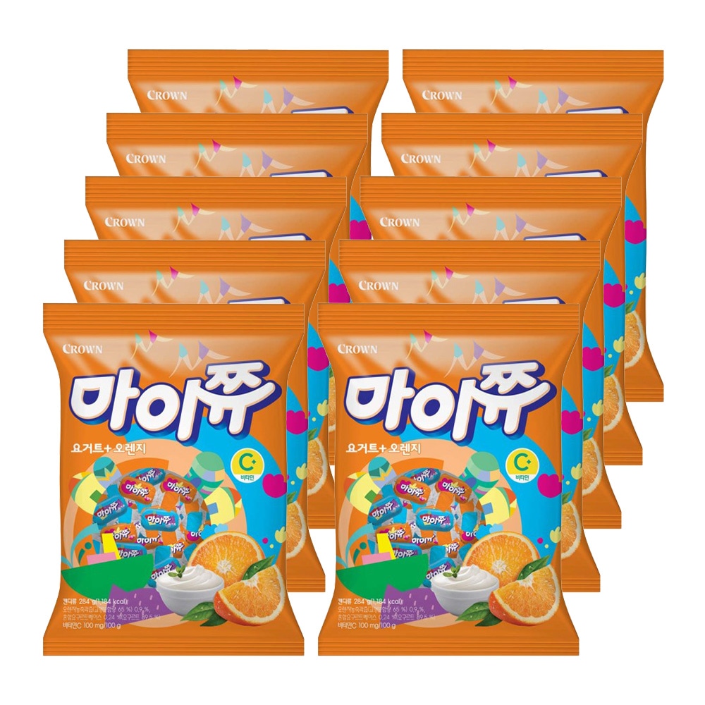 マイチュー284g 10袋 ヨーグルト + オレンジ