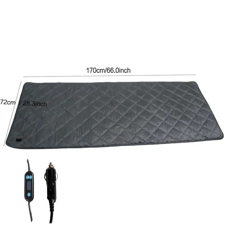 この12V車用電気ブランケットはソフトクリスタルベルベット素材でさまざまな車種に快適な使用感があり滑り止めバック付きで9段階の温度設定と9つのタイマーオプションを備え洗濯機で洗え寒い天候で