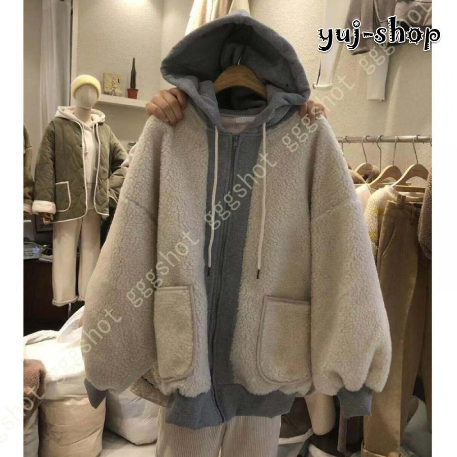 人気沸騰 新品 もこもこ ボアブルゾン レディース ドロップショルダー ゆったり 暖かい フリース ボアジャケット 防寒着 秋冬 かわいい 通学 スタンドブルゾン 防寒 5,773円