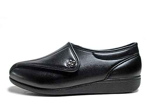 快歩主義 アサヒシューズ　コンフォートシューズ　健康快適シューズ　ブラックスムース レディース