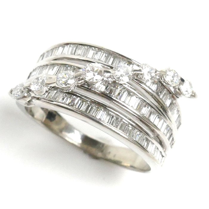 Pt900プラチナ リング・指輪 ダイヤモンド1.50ct 14号 8.4g レディース 中古 90,750円