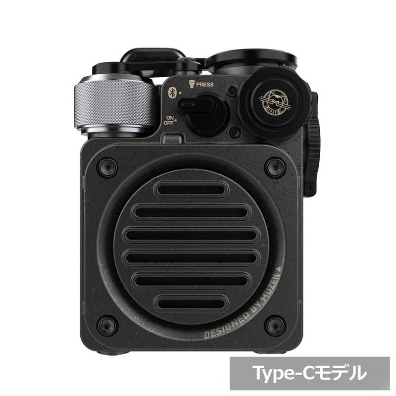 MUSEN　ブルートゥーススピーカー Wild Mini 第2世代 ［防水 /Bluetooth対応］ ブラック　MW-PVXI2Black