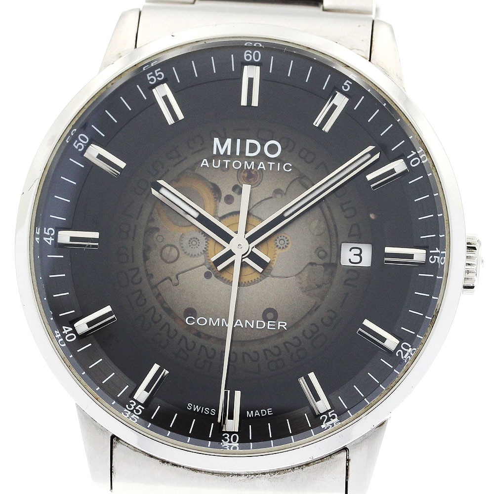 ミドー MIDO M021.407.11.411.00 コマンダー グラデーション デイト 自動巻き メンズ 保証書付き_897298【中古】