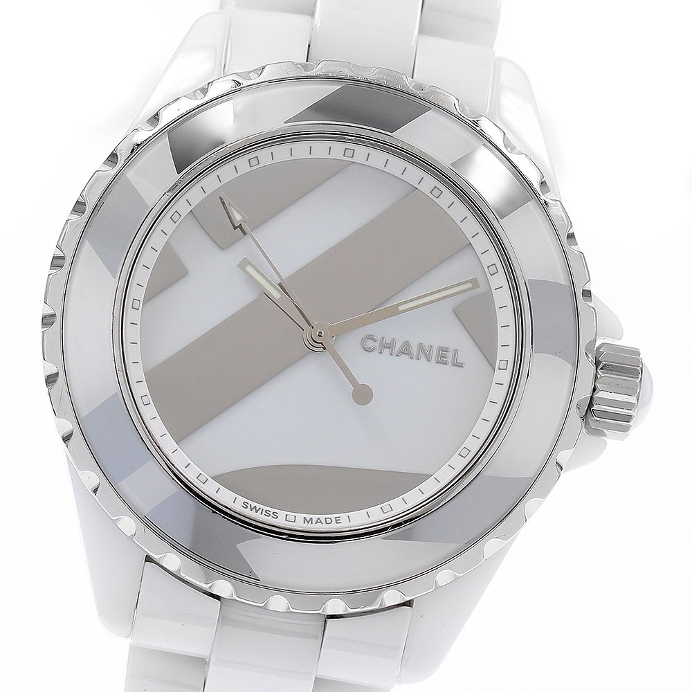 シャネル CHANEL H5582 J12 アンタイトル 38mm 白セラミック 自動巻き メンズ 保証書付き_894286【中古】