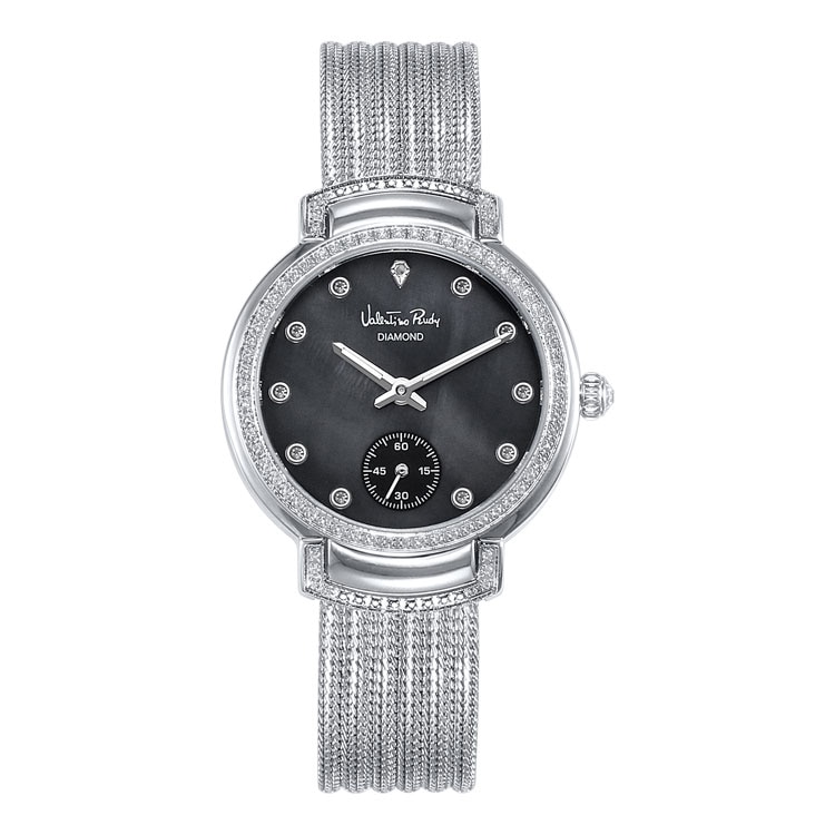 Valentino rudyVR2588B-BKWT ダイアモンド 女性 アナログ 腕時計 カジュアル レディース 時計