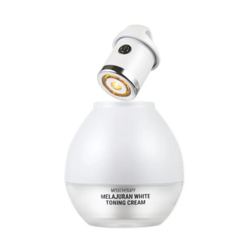 【大人気】【美顔器付き】メラジュランホワイトトーニングクリーム+EMS美顔器セット/　グルタチオン ナイアシンアミド シミ シミ消し トーンアップ トーニング EMS 白玉 美肌 コラーゲン