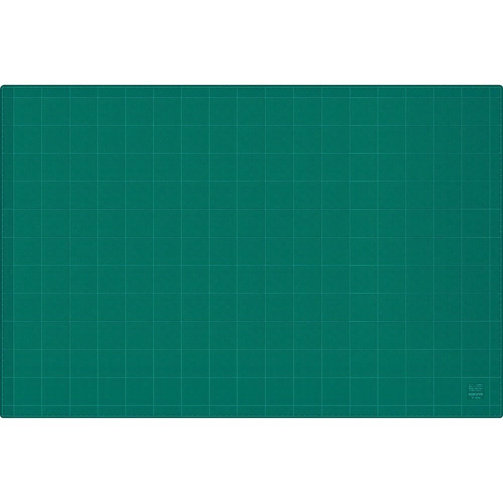 カッティングマット 3mm厚 グリーン 両面 方眼罫 600x900mm マ-44N