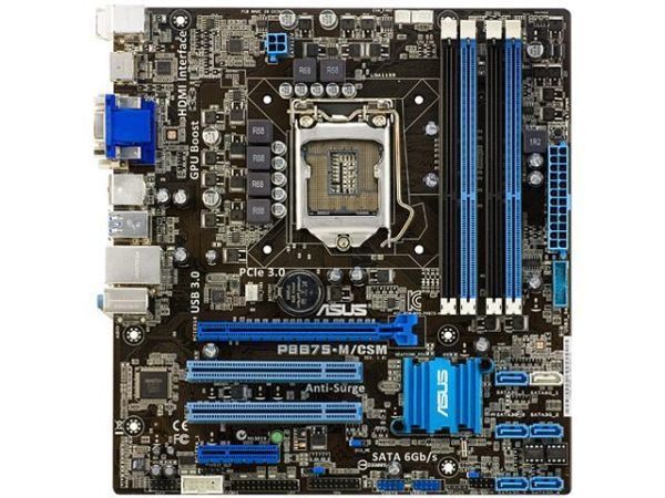ASUS P8B75-M/CSM LGA 1155 Intel B75 HDMI SATA 6Gb/s USB 3.0 Micro ATX Intel Motherboard
